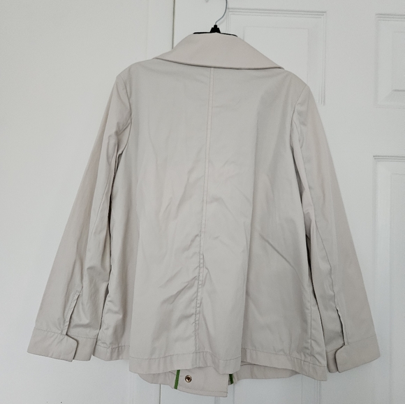 Talbots Beige Zip-Up and Button-Up Jacket with Pockets, Size 6P - Picture 5 of 9